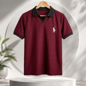 OLD MONEY STEP POLO- MAROON