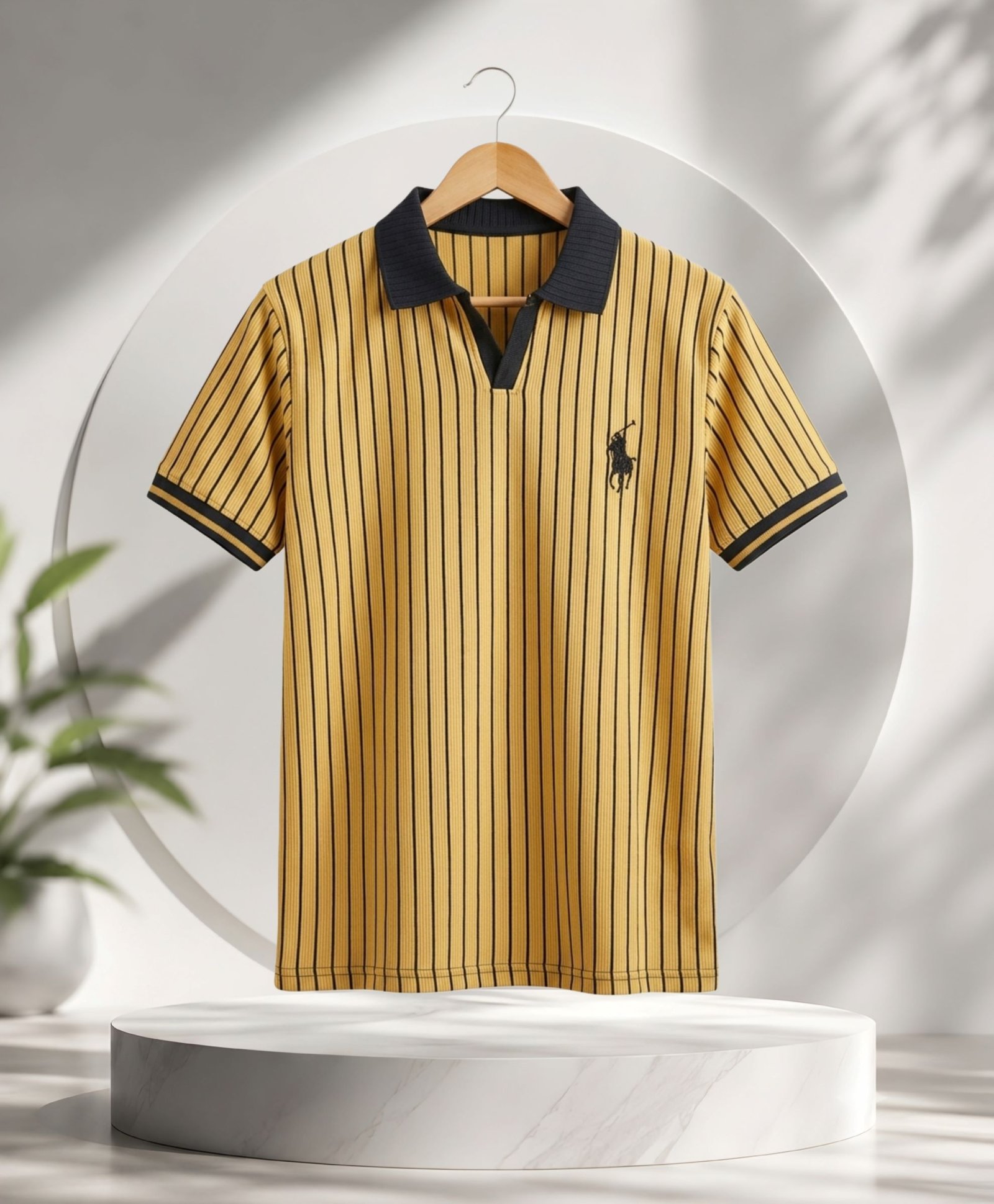 OLD MONEY STEP POLO- CREAM