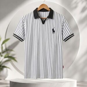 OLD MONEY STEP POLO- WHITE